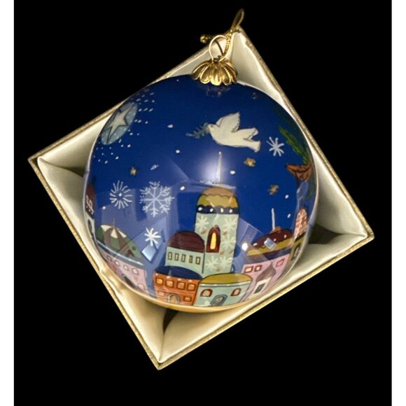 Hand-Painted Pier 1 Imports 2014 Bethlehem Wise Men Christmas Ornament In Gift B - Picture 2 of 5